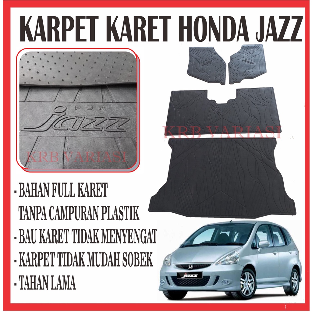 Jual Karpet Karet Alas Lantai Mobil Honda Jazz Lama 2004 2007