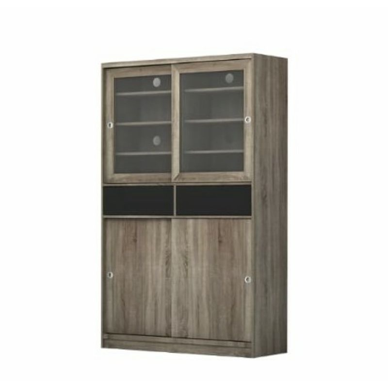 rak sepatu / lemari sepatu sliding geser kombinasi kaca tinggi