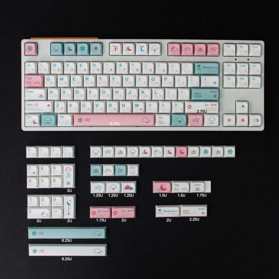 Weather Hiragana PBT Keycaps 132 set XDA Profile