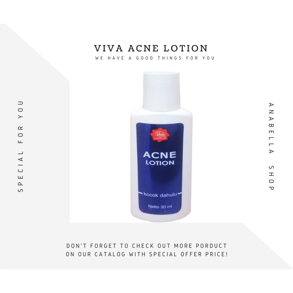 KINDSTORE❤ | Viva Acne Lotion 30ml / Lotion Anti Jerawat / Penghilang Jerawat