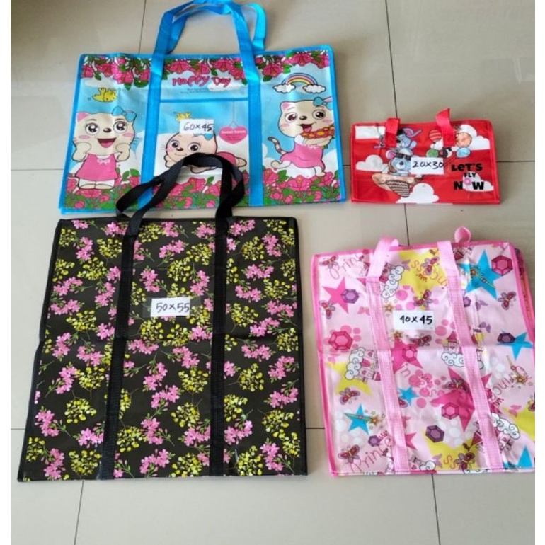 Tas karung/ tas laundry resleting