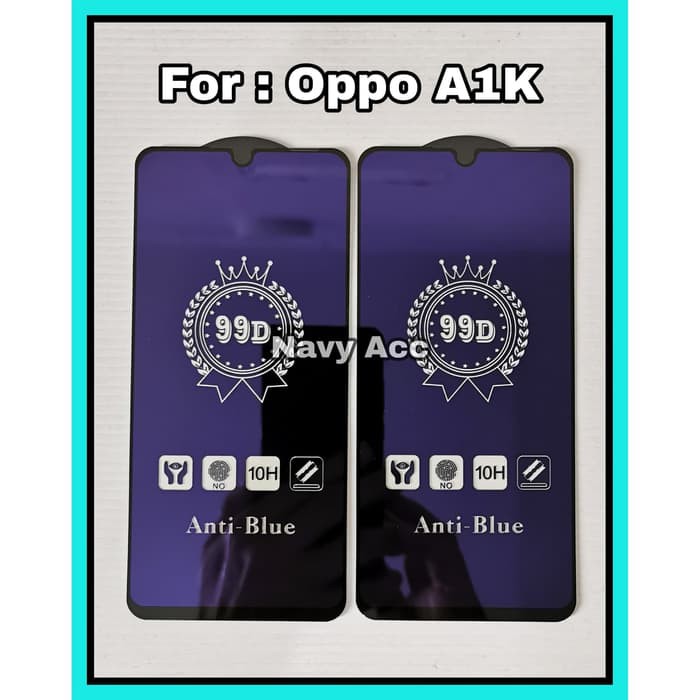 NA - Tempered Glass Blue Light Oppo A1K - F7 - F9 - A3S - A7 - A5S Tempered Anti Blue Light