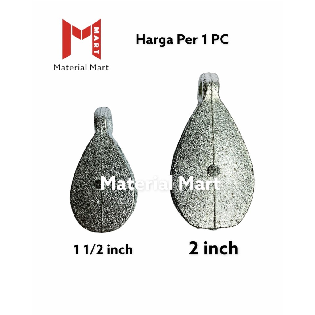 Kerekan Burung 1 1/2 Inch | Katrol Burung 2 Inch | Gantungan Burung 1,5 | Material Mart