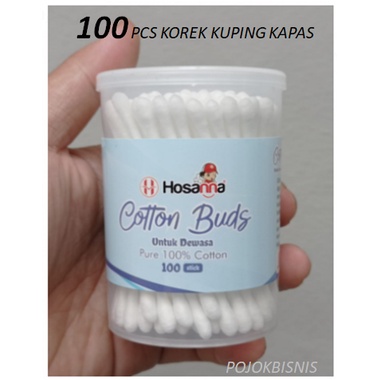 100 STICK CUTTON BUDS / KOREK KUPING KAPAS / COTTON BUDS DEWASA MODEL TABUNG