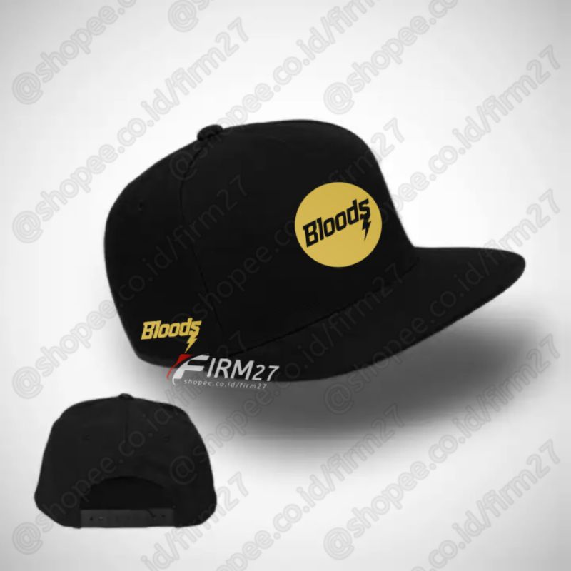 Topi Bloods Snapback - Snapback Hat Bloods Gold