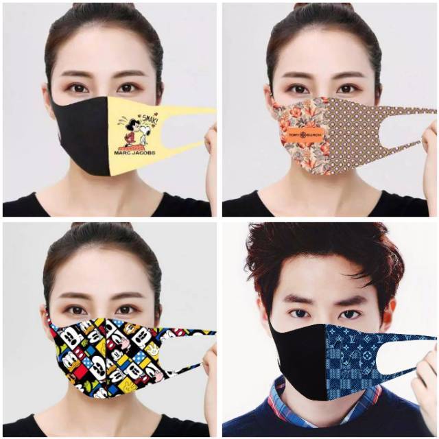 Masker scuba motif