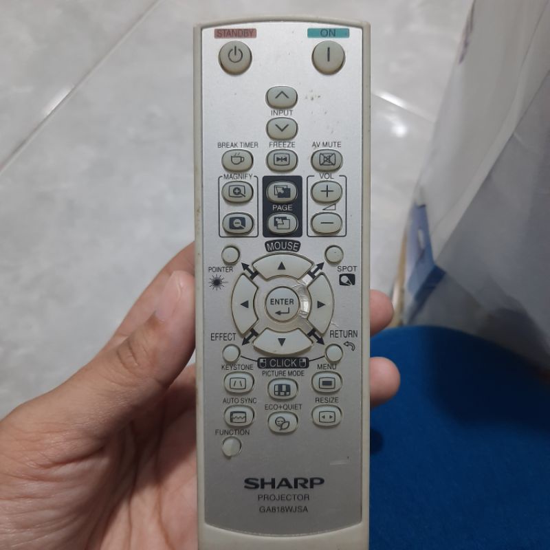 REMOTE REMOT PROYEKTOR PROJECTOR SHARP GA818WJSA ORIGINAL ASLI