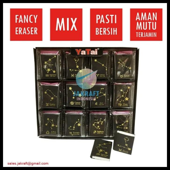 

Penghapus Bintang Zodiak Zodiac Eraser Lucu Unik Fancy Korea Bersih