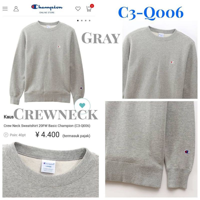 Crewneck Champion Basic Logo