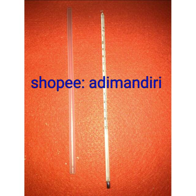 Thermometer air raksa -10+110°/thermometer mercury/termometer