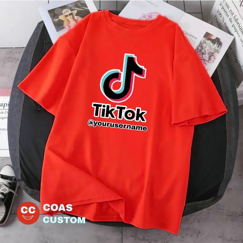 BAJU KAOS ANAK FREE @USERNAME TIKTOK