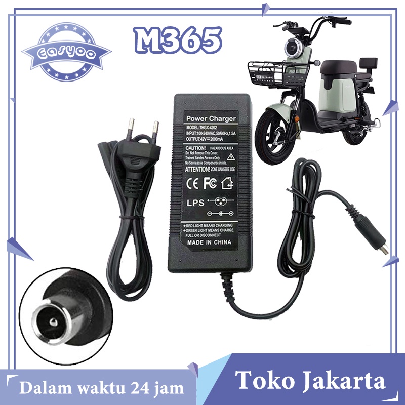 Promo 42V 2A Scooter Adapter Charger Baterai Untuk Xiaomi Mijia M365 Adaptor Charger Smart Wheel