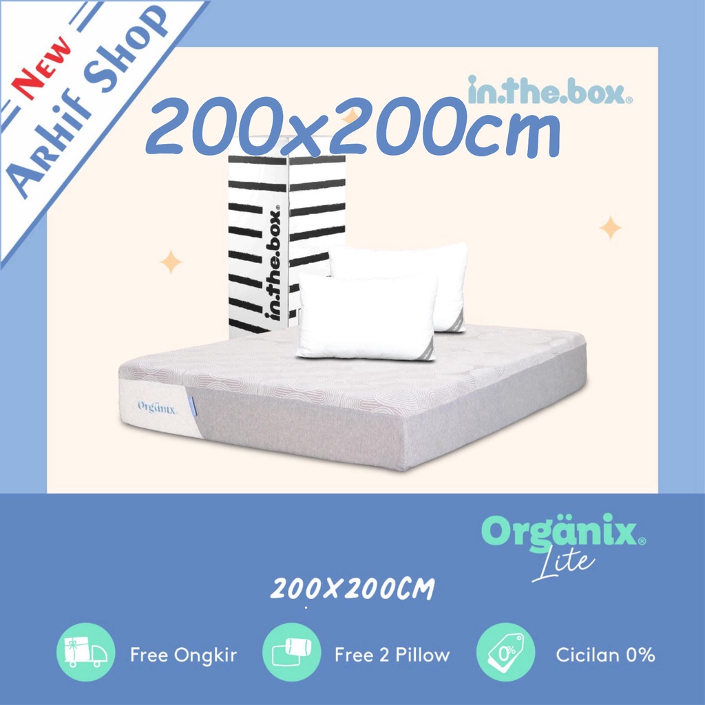 inthebox ORGANIX LITE 200x200x28 (Super King) Kasur Busa in the box