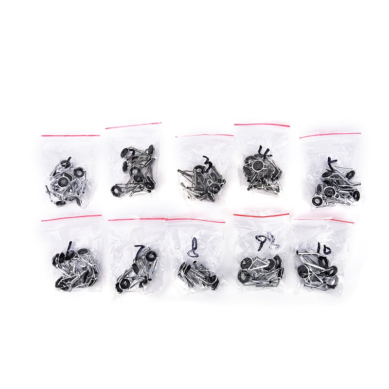 (dreamdreaming.id) 80pcs Ring Guide Joran Pancing 10 Ukuran Bahan Baja