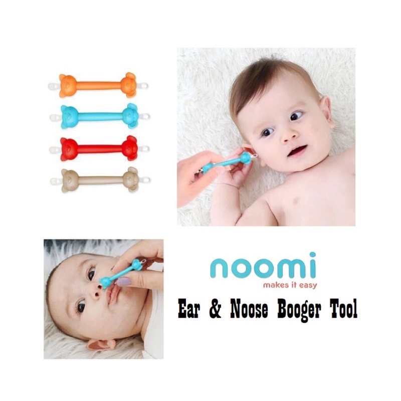 noomi 2-in1 Ear &amp; Nose Booger Tool (pembersih hidung dan telinga)