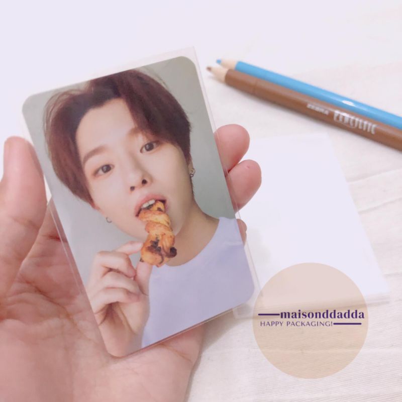 inner sleeve 56x87 pelindung photocard kpop premium card sleeves