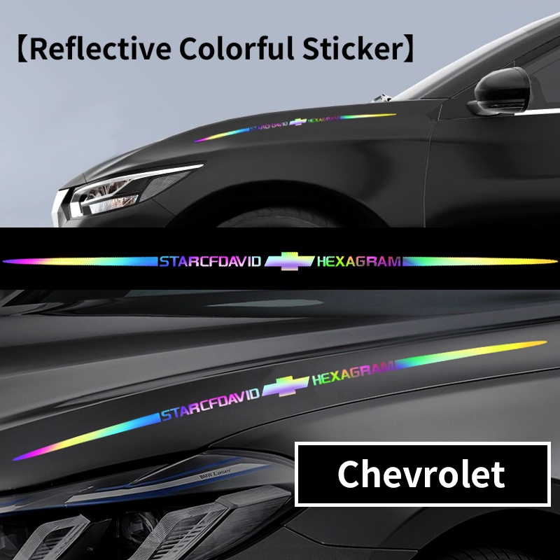 Stiker Logo Chevrolet Laser Reflektif Untuk Mobil Onix Cruze S10 Omega Prisma Celta Astra Sonic