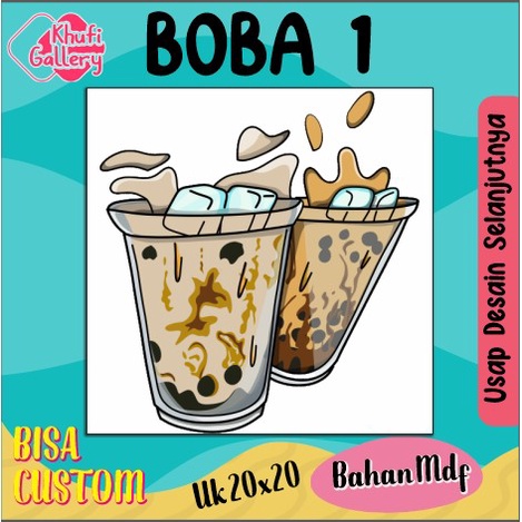 Khufi Gallery Hiasan Dinding Minuman Boba