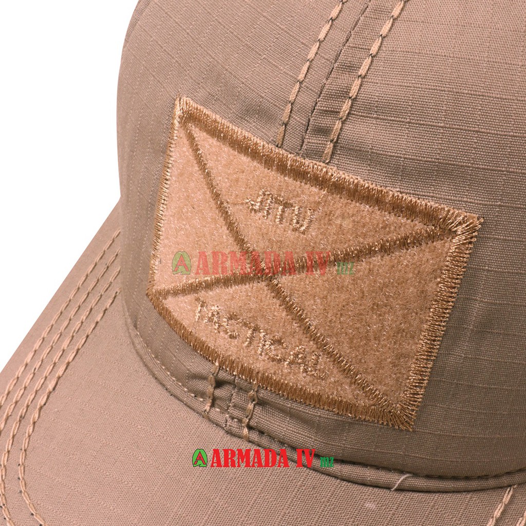 Topi Tactical Velcro Krem Khaki Ripstop