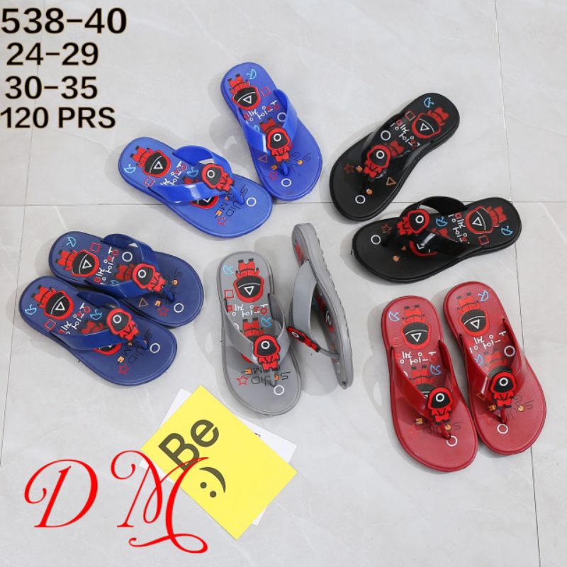 Sendal Anak Karet Motif Squid Game 538-40