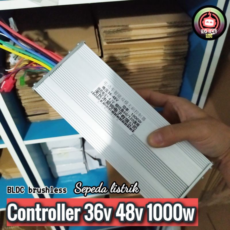 controller sepeda listrik 36v 48v 1000w bldc brushless kontroler selis motor listrik molis sparepart
