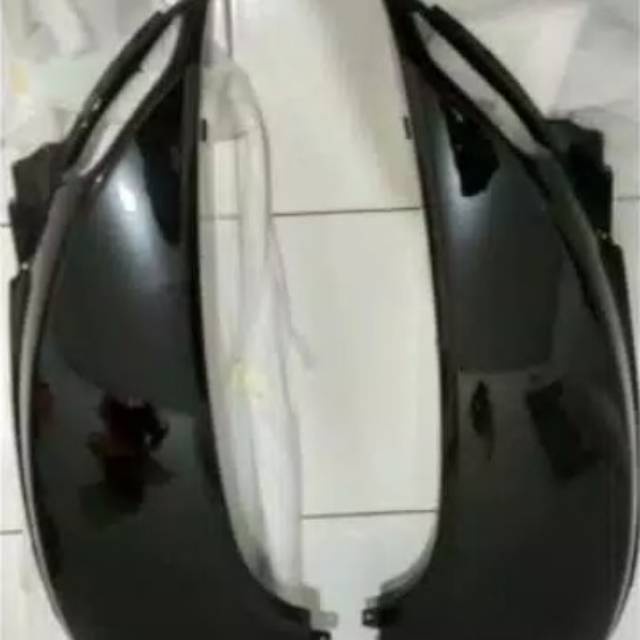 Cover Body Bodi Halus Samping Belakang Kanan Kiri Scoopy Fi 2013 2014 2015 2016 hitam kualitas seper