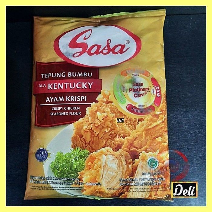 

Sasa Tepung Bumbu Ayam Goreng Kentucky Krispi 850gr