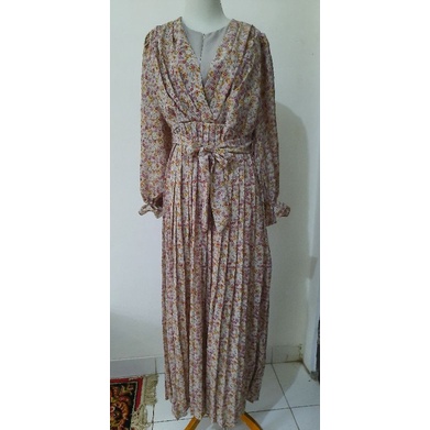 DRESS LESTI GAMIS YURI FASHION WARNA BEIGE