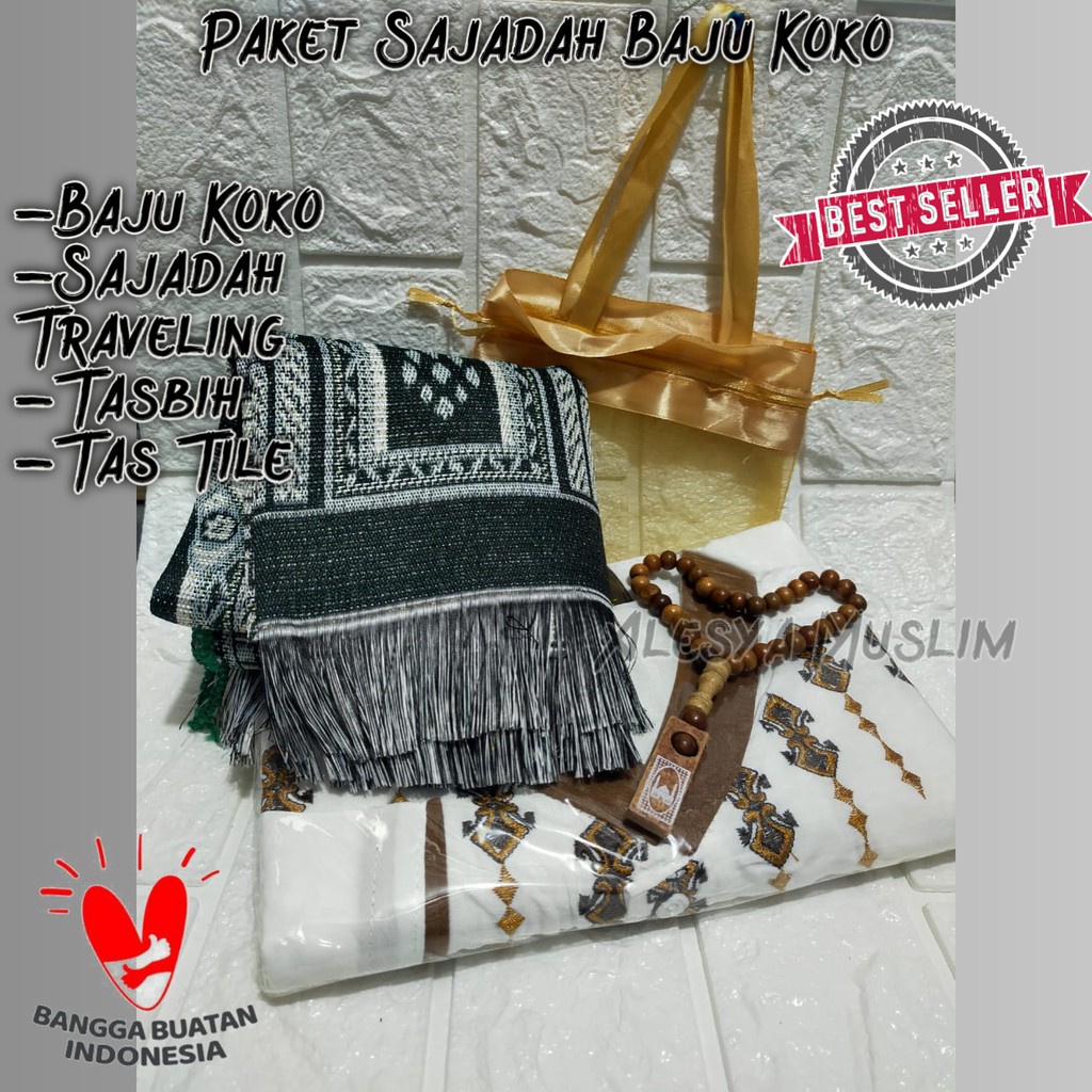 Souvenir Tahlilan Haji &amp; Umroh Haul Koko Sajadah Tasbih &amp; Tas Tile/Harga Grosir/Bisa Bayar Di tempat