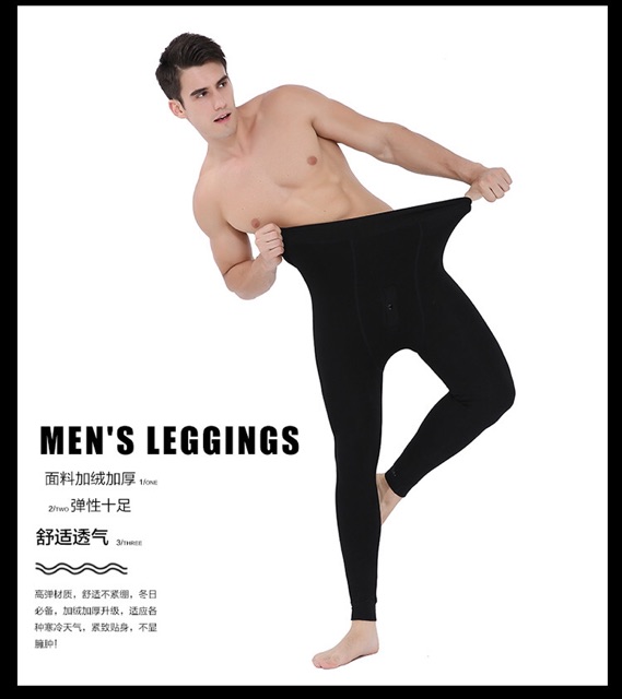 IMPORT MOLLAD Legging Thermal Man Pria Lapis Bulu tebal Winter Musim Dingin