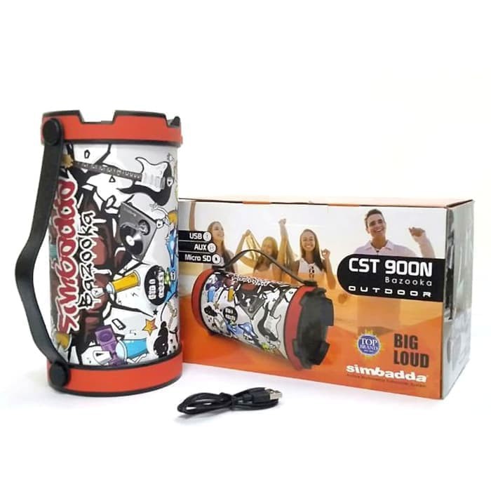 Speaker Simbadda CST 900N CST900N CST 900 Bluetooth BAZOOKA - Grafiti