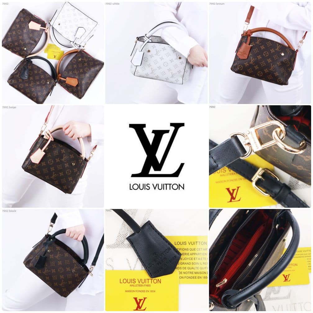 COD ❤️ Tas Wanita LV Louis Vuitton Montaigne BB Shoulderbag with paperbag Premium