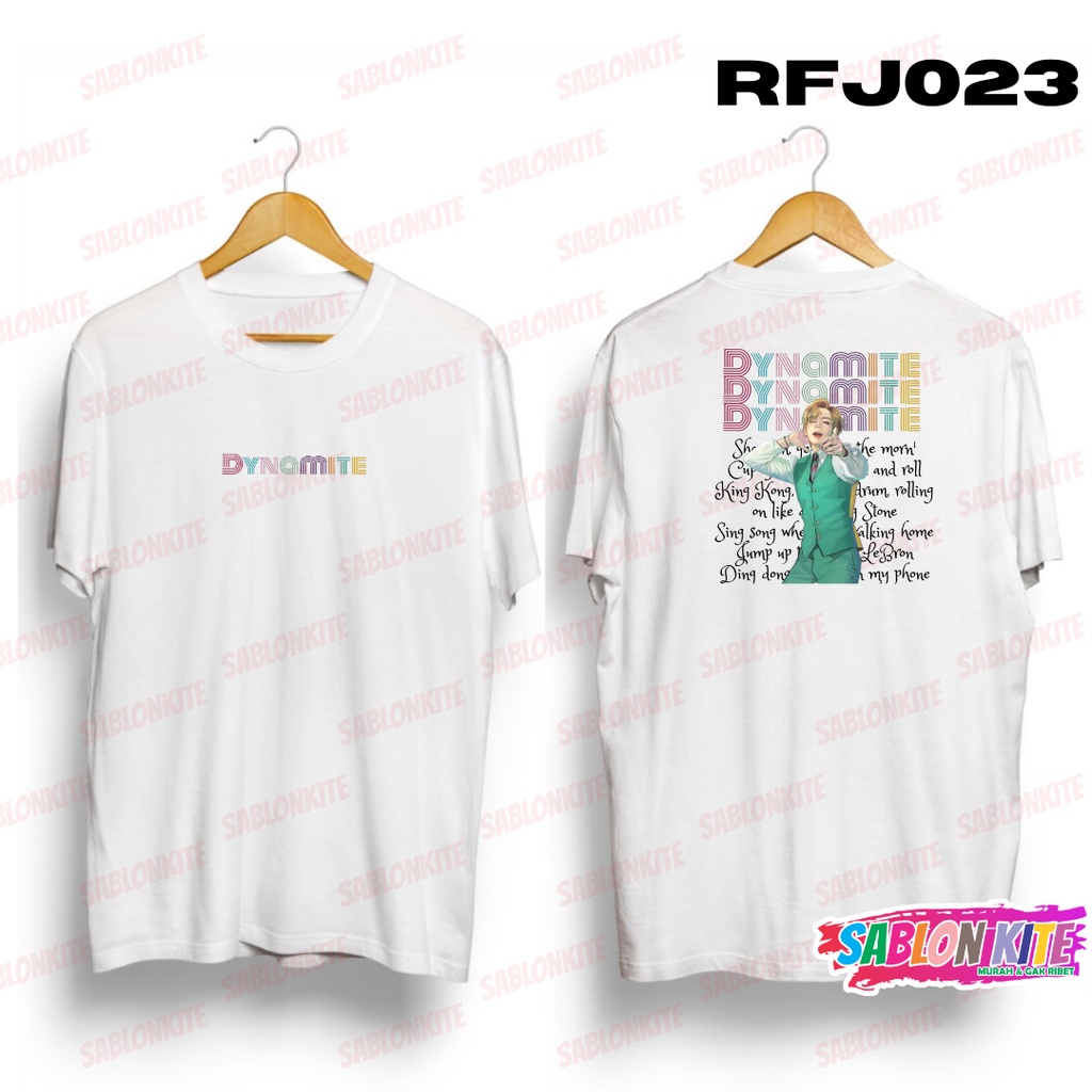 MURAH!!! KAOS KPOP TAEHYUNG DYNAMITE SONG RFJ023 COMBED 30S