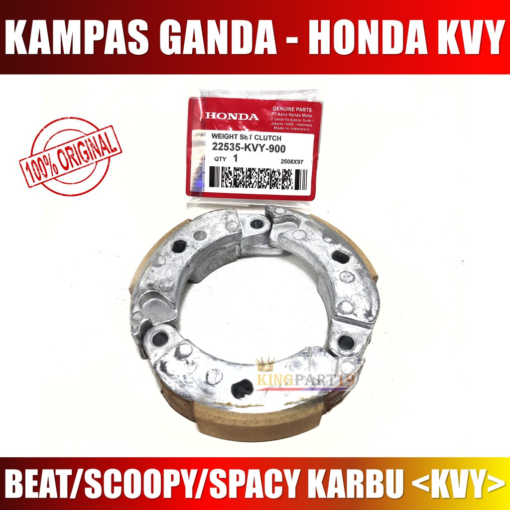 PAKET RUMAH ROLLER RUMAH KOPLING KAMPAS GANDA VANBELT BEAT KARBU SCOOPY SPACY KARBU - KODE KVY.