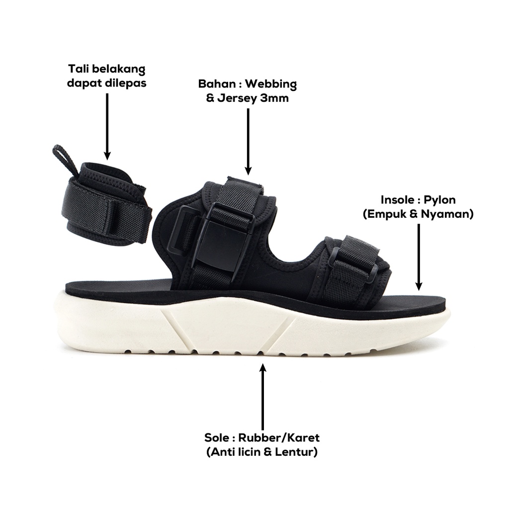 COSTA SERIES ORIGINAL x GREATA Sandal Casual Pria Wanita Sendal Gunung Unisex Kasual Jalan Santai Harian Main Hangout Lebaran Fashion Distro Traveling Outdoor Premium Travelling Footwear Tali 2 Strap Big Size Jumbo Ukuran Besar 44 Keren Terbaru Kekinian