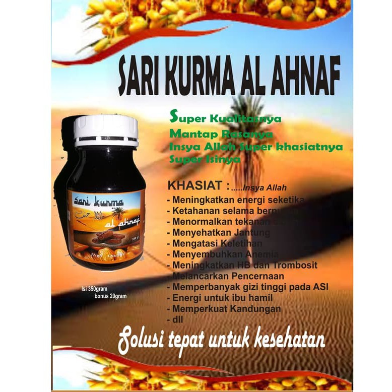 

Sari Kurma Ahnaf 350gram