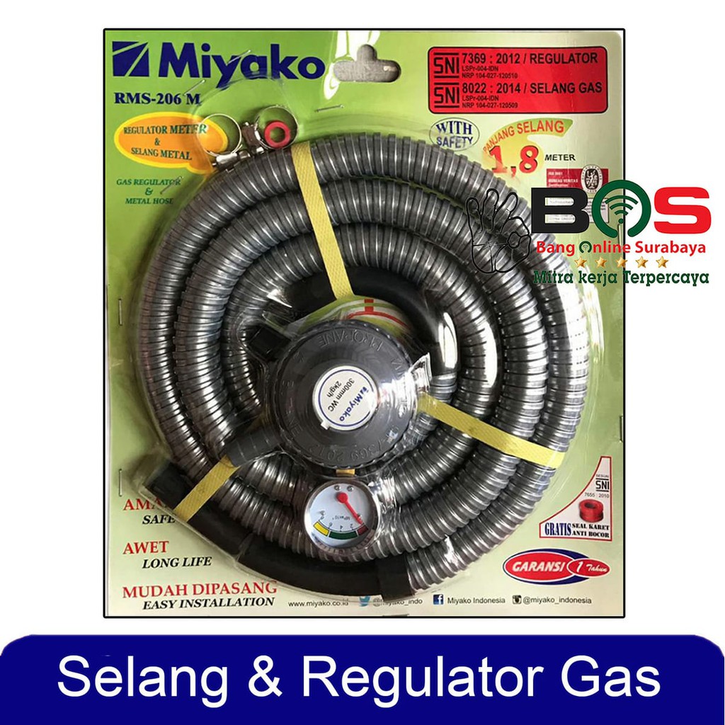 Miyako Regulator dan Selang Paket Miyako RMS-206 RMS 206 RMS206