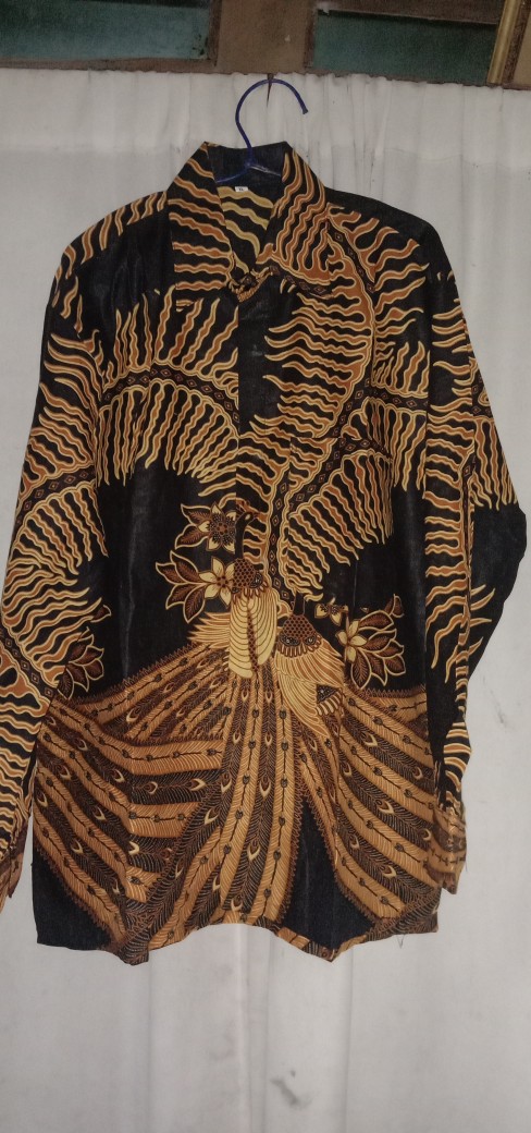 Wou Batik Couple 2595 Brokat Couple Brukat Modern Batik Keluarga Batik Modern - Bs059