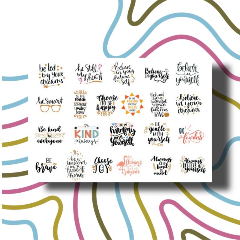 PROMO Sticker Tumblr Aesthetic Vintage / Stiker Case / Seticker Scrape Book Jurnal-06TXT