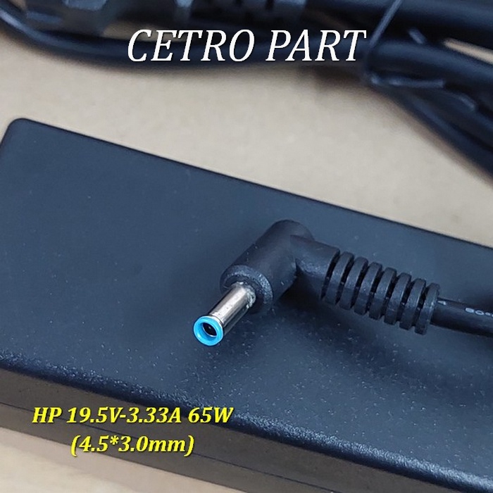 Adaptor Charger Laptop HP 15-au101TX Original 19.5v-3.33a Blue Pin BERGARANSI