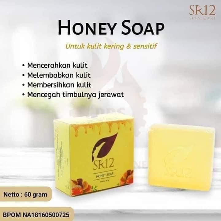 Sabun SR12 Honey Soap Pelembab Wajah Pria Untuk Kulit Kering Sabun Madu SR12 Skincare Kulit Kering Perawatan Wajah dan Badan Ori BPOM S9C