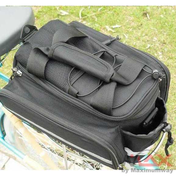 Tas Sepeda Bicycle Rear Carrier Bag tas belakang besar box anti air waterproof elektrik MTB lipat