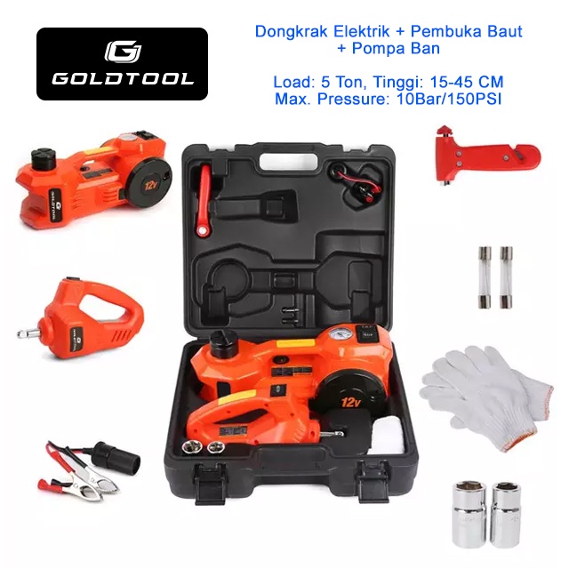 New Dongkrak Elektrik / Electric Car Jack 5 Ton / Dongkrak Mobil