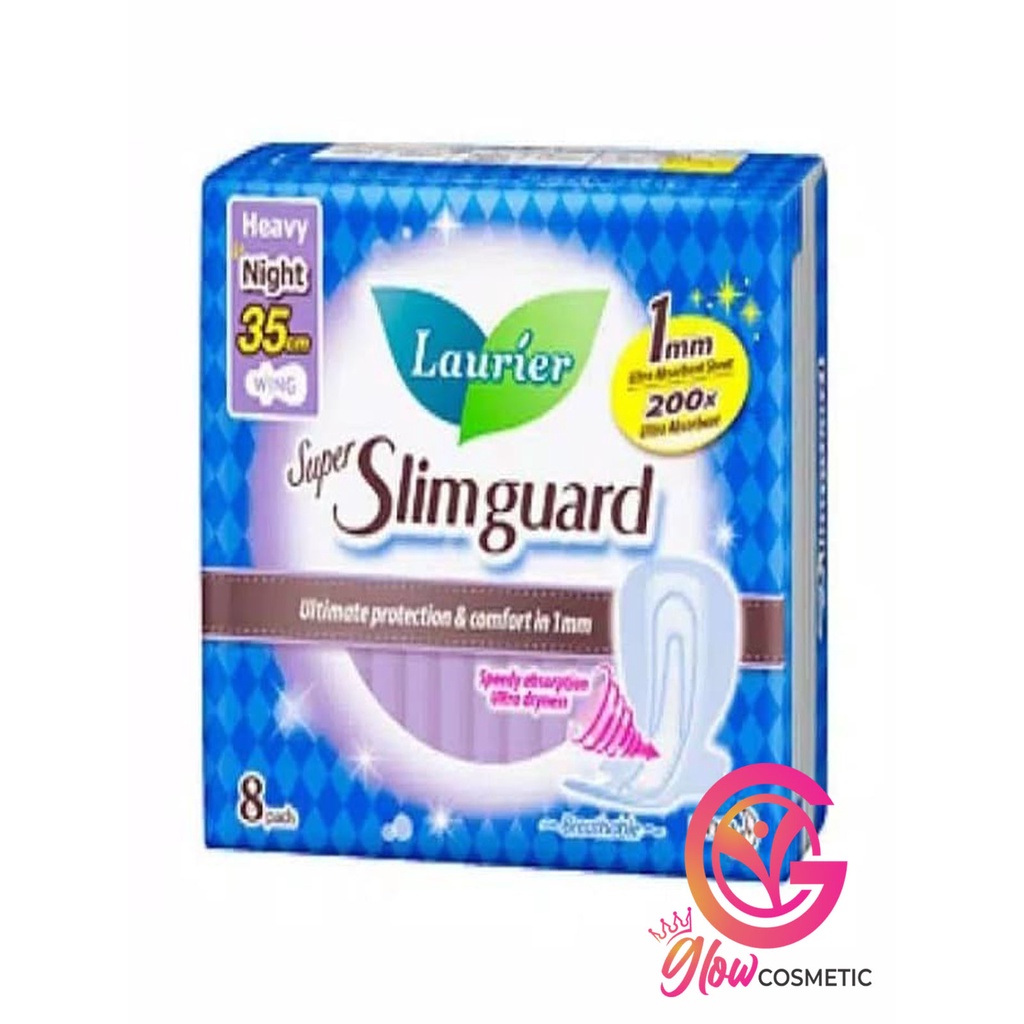 Laurier Super Slimguard 35 Cm Ultra Tipis 1mm Night Wing Isi 8