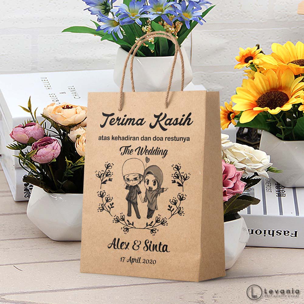 Jual Paperbag Size 10 x 6 x 18cm Custom Design Suka2 Paper bag