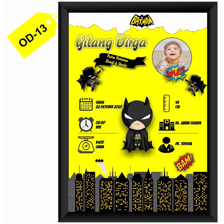 [SOFT FILE] DESAIN BIODATA BAYI HARGA TERJANGKAU BANYAK PILIHAN | BIODATA ANAK | BIODATA KELAHIRAN