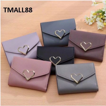 ♥TMALL88♥ Dompet Lipat Mini Wanita / Variasi Love / Style Korea