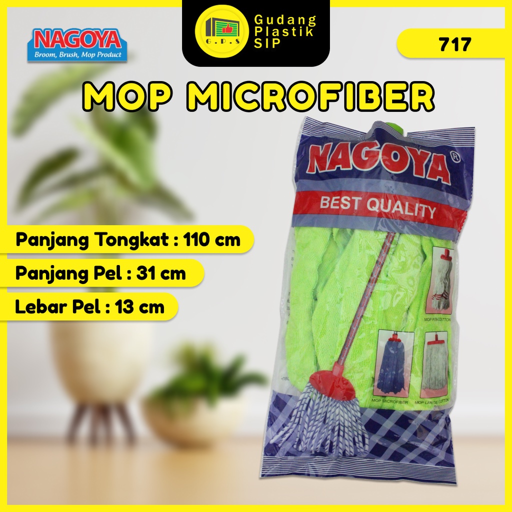 Pel Lantai Plus Gagang Sumbu / Nagoya 717 Mop Microfiber