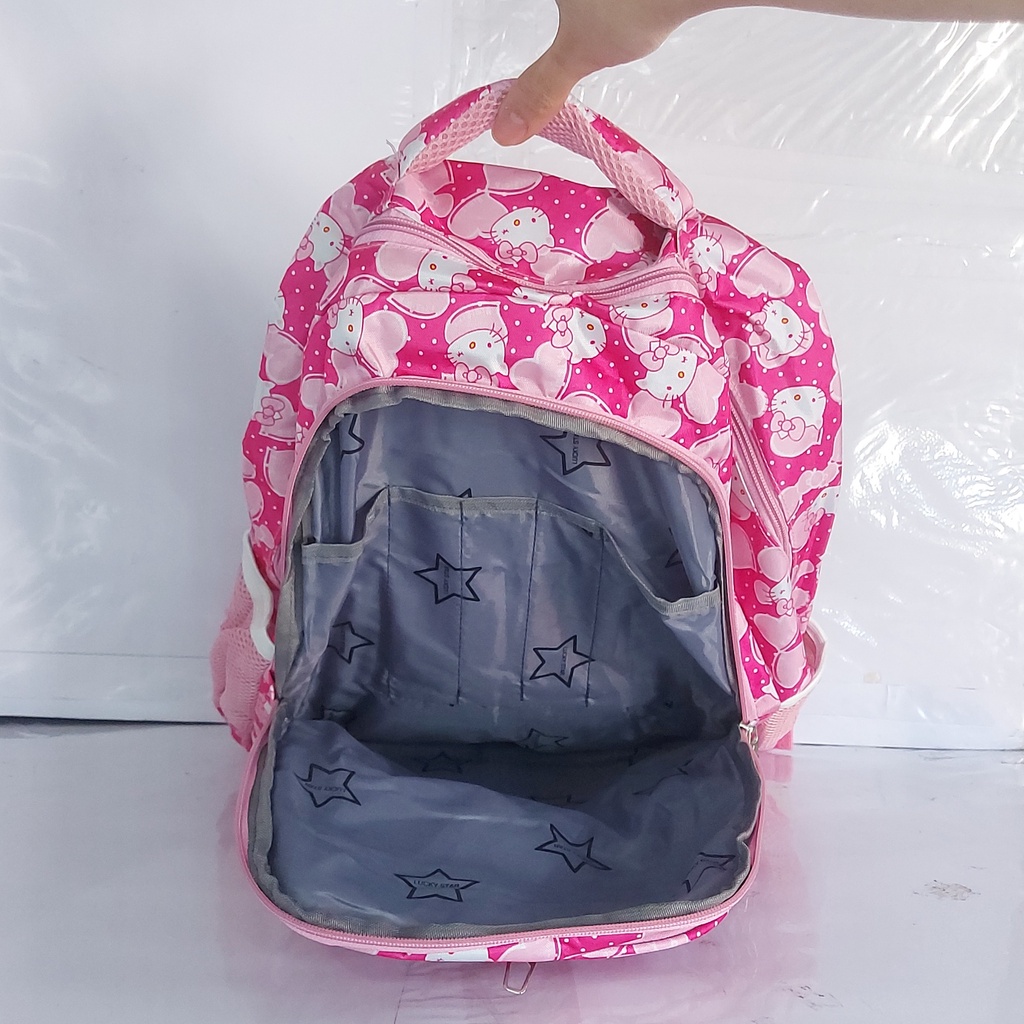 Tas Laptop Cewek Motif Princess MURAH / Tas Wanita Lucky Star Karakter BARU / Tas Sekolah Wanita Karakter Orang MURAH / Ransel Sekolah Perempuan Full Motif Baru / Tas Sekolah Laptop Karakter Ratu BARU / Tas Lucky Star Silver Girl Motif TERMURAH