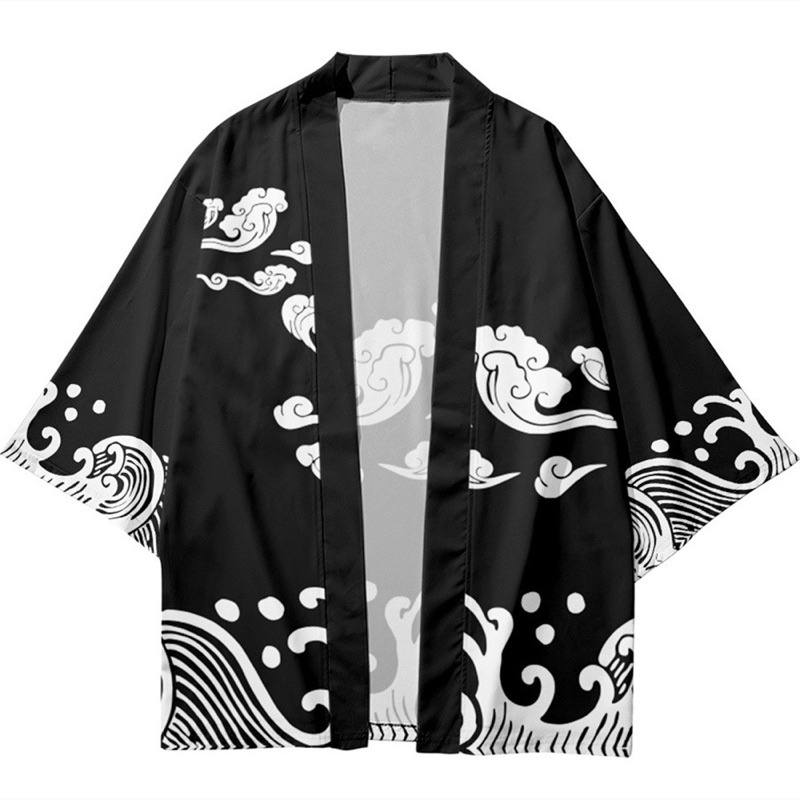 KIMONO CARDINGAN IMPORT PRIA WANITA JEPANG HARAJUKU KOREA M-2XL TB43